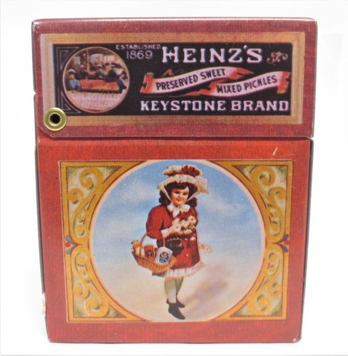 Vtg HJ Heinz Co Recipes Box Turn of Century Advertising Design Kitchen Metal - Picture 6 of 11