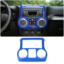 Center Console Dashboard Panel Cover Trim For Jeep Wrangler JK JKU 2011-17 Blue