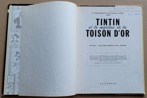 Tintin et le Mystère de la Toison d'Or HERGE éd Casterman B 31 1962 EO - Imagen 4 de 8