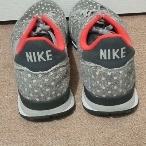 Nike Internationalist Trainers Size 9 Polkadot Grey Laced Mid Top - Imagen 7 de 10