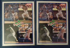 (2) Oakland Athletics and Los Angeles Dodgers 1988 World Series 1989 Score #582