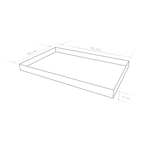 Aschekasten 82x43 zum Grillen Ofenkasten Grillkasten Kamin Schale Kasten Kohle - Bild 2 von 2
