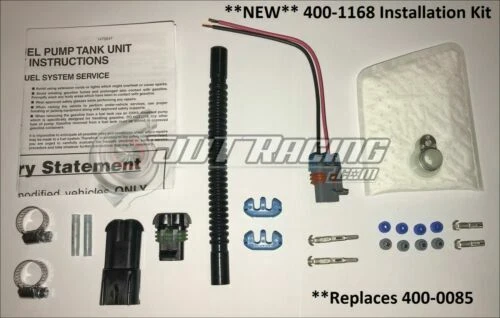 Nueva bomba de combustible Walbro TI Auto 525lph F90000285 Hellcat y kit de instalación 400-1168 E85 Foto 2 de 3