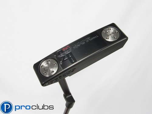 NEW SCOTTY CAMERON TRIPLE BLACK B3 NEWPORT 2 LONG NECK PUTTER +HEADCOVER #438086 - Picture 3 of 7