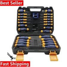 66-Piece Magnetic Screwdriver Set with Alloy Steel Tools