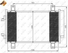 New Condenser, air conditioning for PEUGEOT FIAT CITROËN:JUMPER Van,DUCATO Bus,