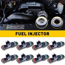 8 New OEM Fuel Injectors Original Equipment 217-2436 12594512 USA