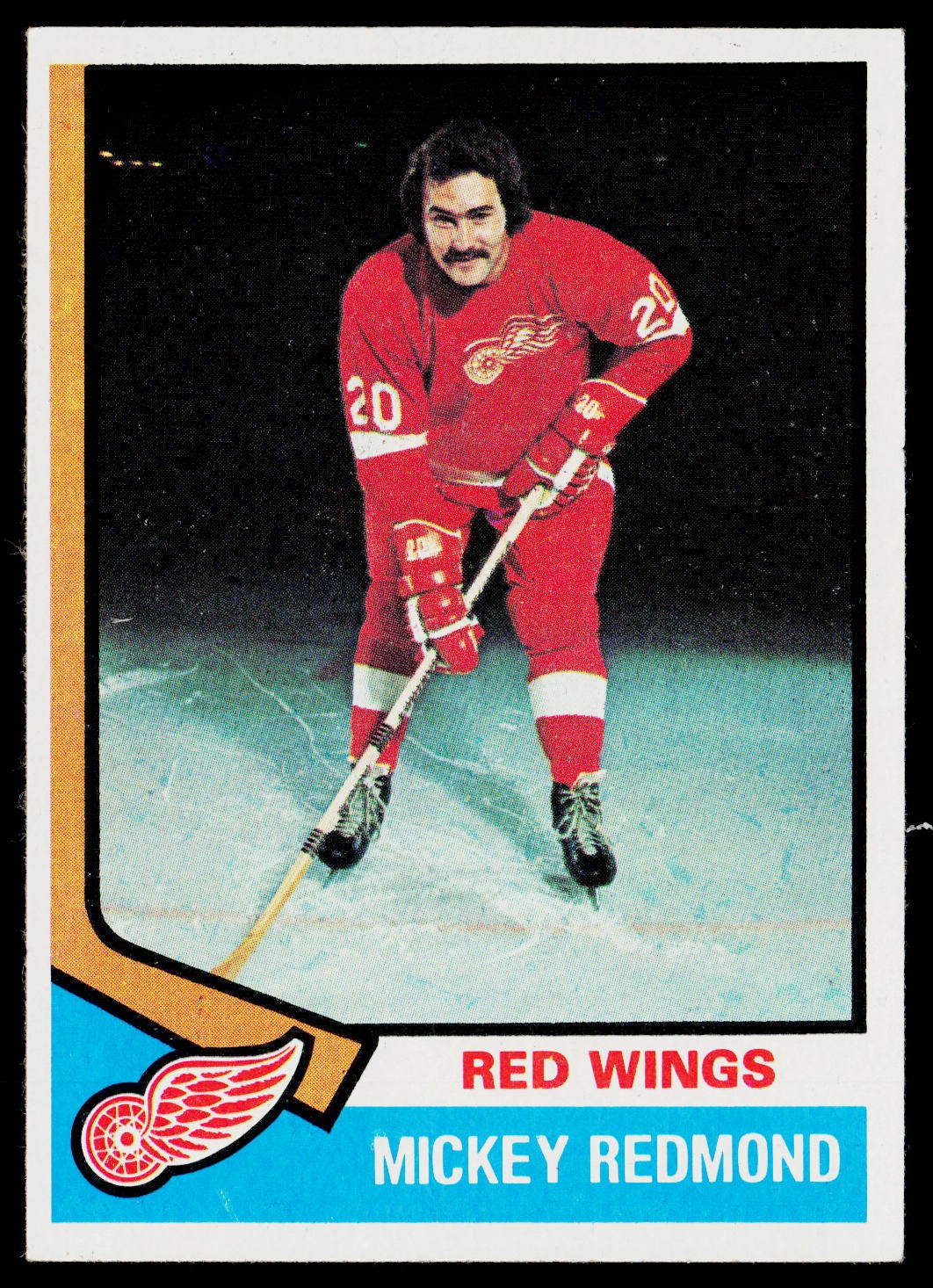 1974-75 Topps #120 Mickey Redmond Detroit Red Wings