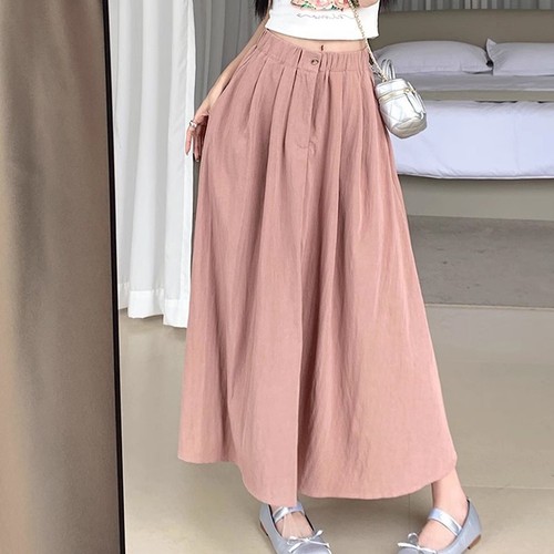 Womens Casual Wear New Pleated Maxi Skirt in Elegant High Waisted Style - Picture 6 of 42