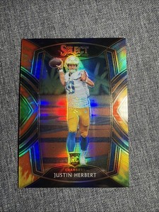 2020 Select Club Level Tie-Dye Prizm /25 Justin Herbert SSP Rookie RC 🔥