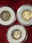 #461.. Lot Of (3) Roosevelt SILVER Dimes 1946-S, 1947-S, 1956..Great Condition