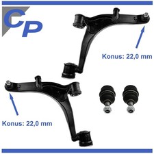 2 Querlenker vorne für Renault Master 2 Traggelenk Konus 22 mm bis 2007