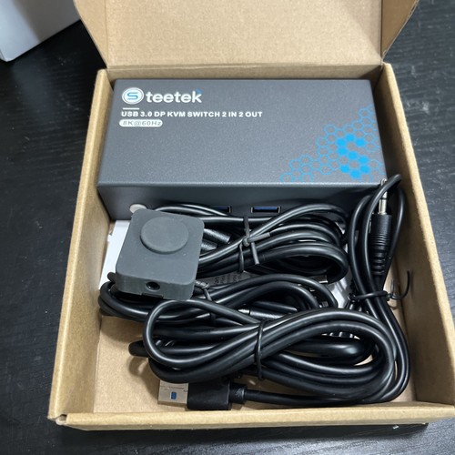 8K@60Hz KVM Switch 2 Monitors 2 Computers, USB3.0 DisplayPort KVM Switches, 4K@1 - Afbeelding 6 van 6