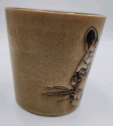 2 Blue Harbor Leopard/Gepard/Jaguar & Zebra Steinzeug 18 Unzen Becher EUC - Bild 3 von 13