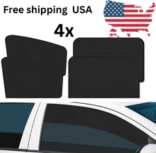 4X Magnetic Car Side Front Rear Window Sun Shade Cover Mesh Shield UV Protection