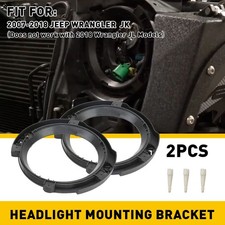 US 7inch Mount Headlight Bracket Bucket Ring Base 2007-2018 For Jeep Wrangler JK