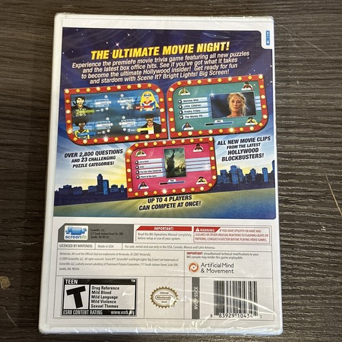Wii Scene It? Game Movie Clips & Trivia NEW SEALED FREE SHIPPING - Picture 2 of 6