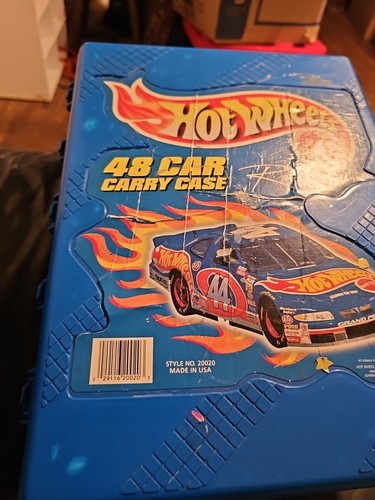 Hot Wheels 48 Car Carry Case Style Nr. 20020 blau Mattel USA 1998 - starke Gebrauchsspuren - Bild 4 von 11