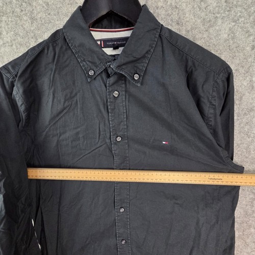 Tommy Hilfiger Shirt Mens Large Blue Navy Button Down Long Sleeve Collared 13571 - Bild 4 von 10