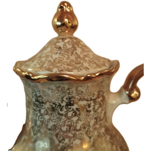 Porcelain Antique Coffee Pot Server Gold Gilded possibly Bavarian Marked Foreign - Picture 6 of 6