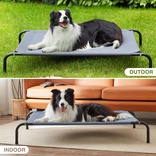 Erhöhtes Hundebett 48 Zoll erhöhtes Haustierbett mit Netz, Kühlung, Outdoor & Indoor robust - Bild 8 von 9