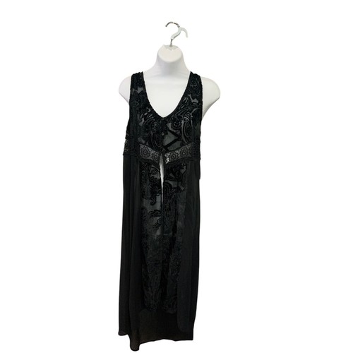 Coco+jameson Duster/Sexy lace Chiffon Rob Size M New w/Tags #1133 - Picture 1 of 8