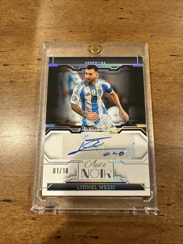 2024-25 Panini Noir Lionel Messi Argentina Auto 1/10