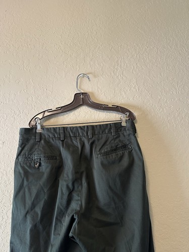 Vintage Bills Khakis Lightweight Cotton Poplin Pant - Green Classic Fit USA Made - Picture 6 of 14