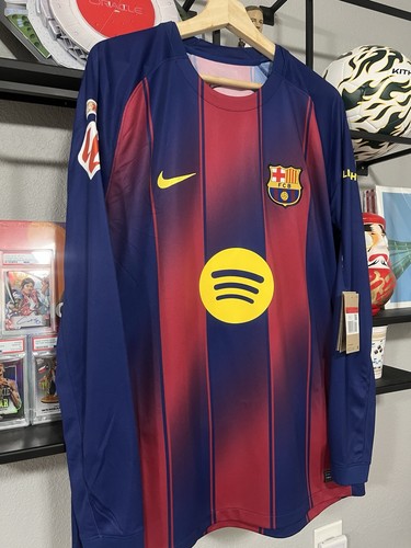 Nike 2025-26 Barcelona FC Home Kit Replica L/S Jersey L - Picture 4 of 23