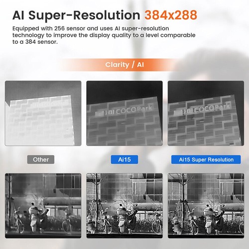 Thermal Monocular Handheld IR Night Vision AI 384*288 Thermal Imaging Hunting AU - Picture 2 of 21