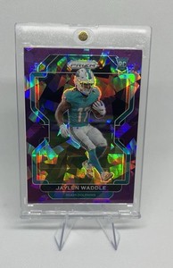 2021 Panini Prizm Rookie Jaylen Waddle #338 Purple Ice Prizm /225 (RC)