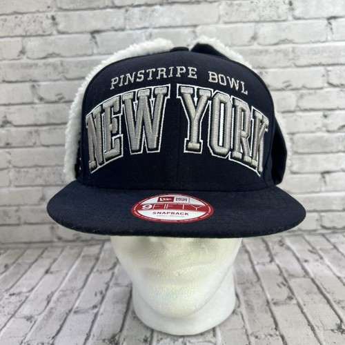 New York Yankees Pinstripe Bowl New Era 9fifty SnapBack S/M With Ear Warmers - Picture 2 of 12