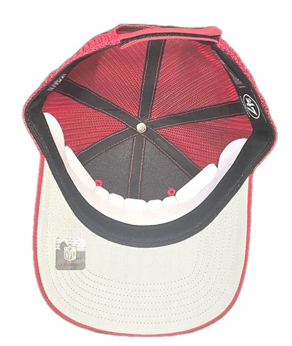 New Youth '47 Brand Trucker Adjustable New York Giants Hat Cap Mesh Red White - Picture 5 of 5