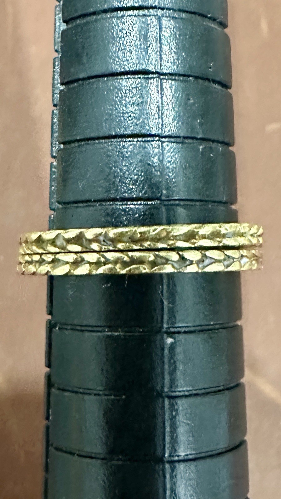 18k Braided Stack Ring Set - image 2