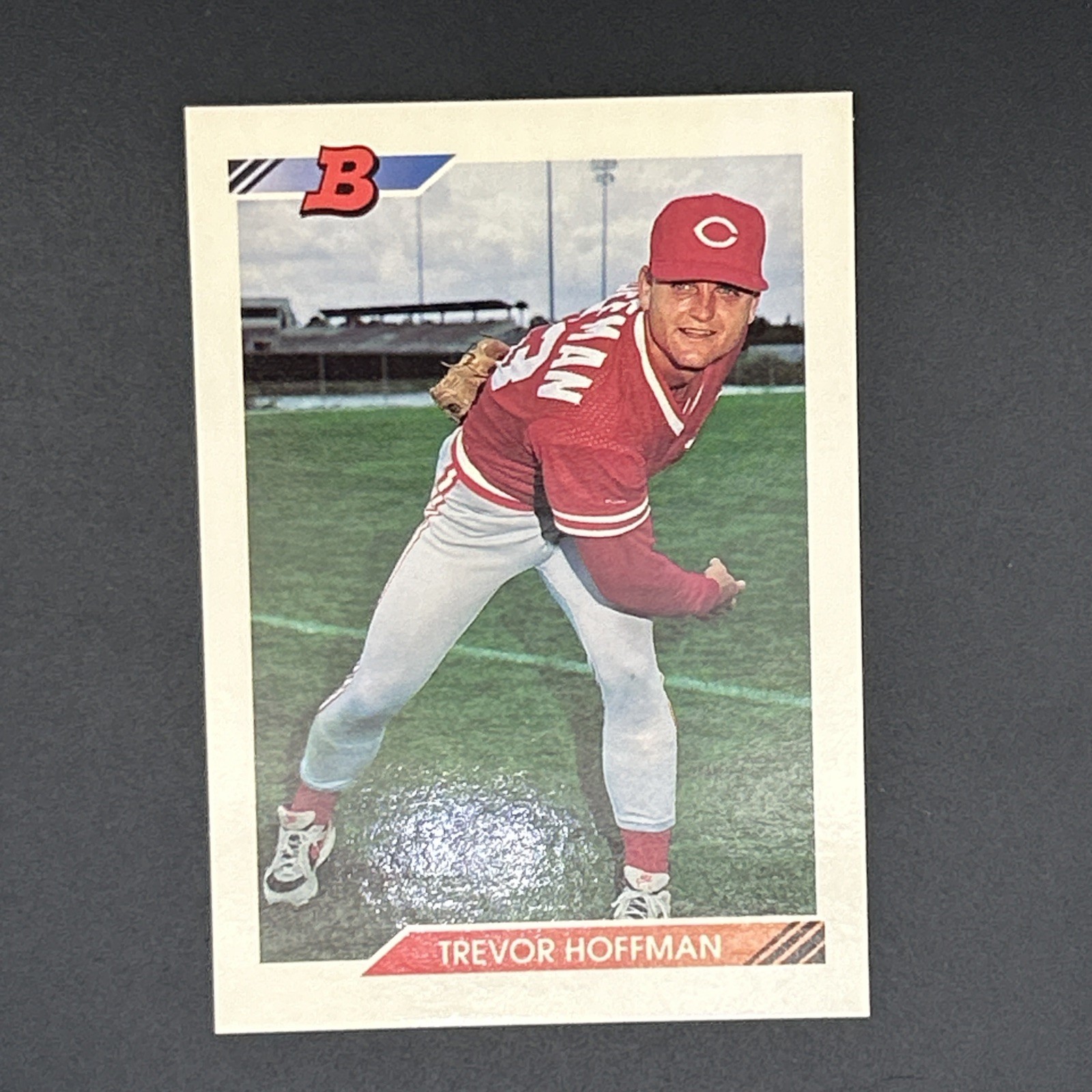 Trevor Hoffman 1992 Bowman Rookie Card # 11 RC HOF Cincinnati Reds 🔥