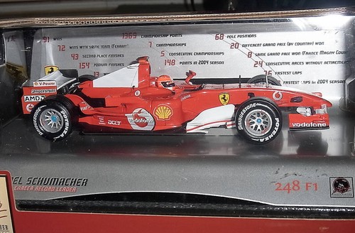 Mattel 1/24 Ferrari 248 F1 Schumacher Diecast Model Rare Hotwheels - Picture 2 of 4