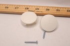 (2-Pk) Defender Security Fixed Door Viewer Privacy Cover Plastic White 1-5/8" 