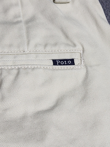 Polo Ralph Lauren Shorts Herren Größe 35 Beige Klassische Passform Baumwolle Chino Gürtelschlaufen - Bild 20 von 21