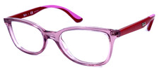 RAY-BAN JR RB1586 3777 Pink Crystal/Red 47-16-130 Eyeglasses Frame