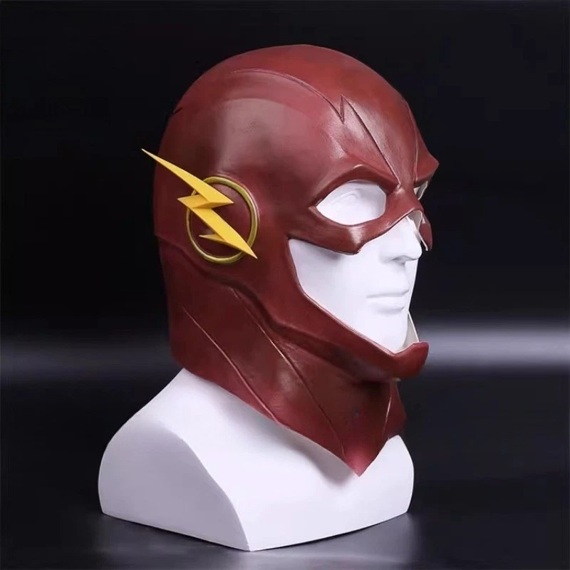DC Comics Superhero The Flash Helmet Cosplay Mask Halloween Performance Party - Image 3 of 4