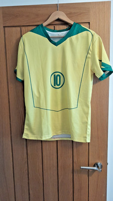 Brasilien Nationalmannschaft Home Retro 3D Printed Ronaldinho Shirt Gr. L Neu