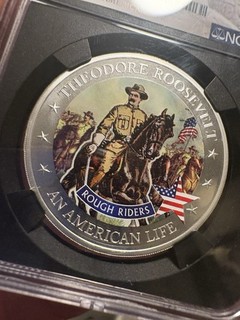 2022 Cook Islands $2 Silver Coin NGC MS70 Life of Roosevelt "Rough Riders"