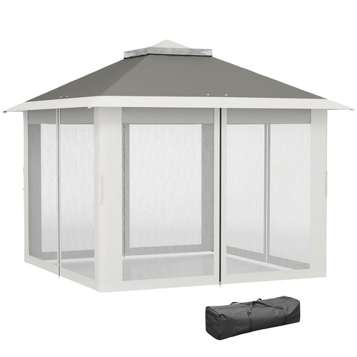 Outsunny Pop Up Gazebo w/ Carrying Bag, Dark Grey, Refurbished - Picture 11 of 11