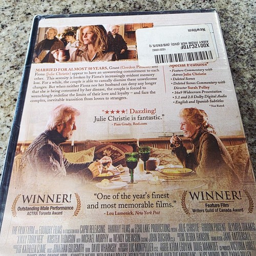 Away From Her DVD New Sealed Julie Christie Gordon Pinsent 2007 Academy Award - Picture 6 of 6