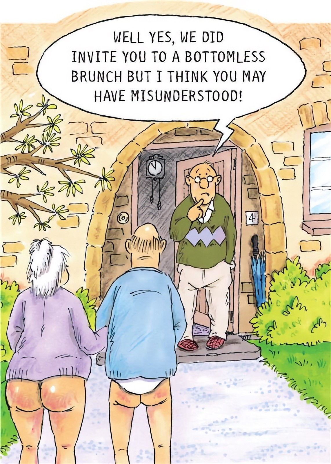 Funny Birthday Card Bottomless Brunch Misunderstood Rude Humour Joke Male Female