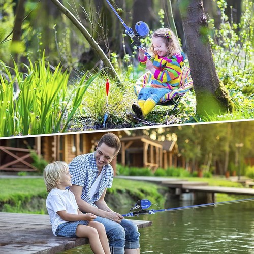 Milerong Kids Fishing Rod, Kids Fishing Pole Portable Telescopic Fishing Rod ... - Picture 6 of 7