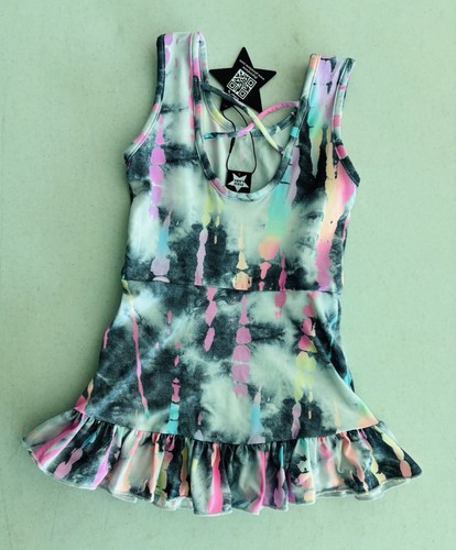 Pixie Lane Soft Ruffle Flounce Tank Top Dress Size 3 - Picture 2 of 2