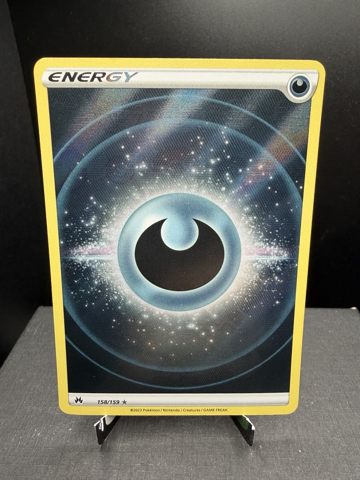 Pokemon TCG SWSH Crown Zenith Darkness Energy 158/159 Texture Full Art Holo NM!