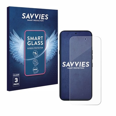 3x Savvies Schutzglas für Nothing Phone (4a) Pro Panzer Folie Glas klar