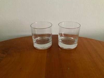 2 Gläser Whisky Becher Tumbler Scotch Burbon Rocks Bar Drink Vintage